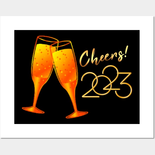 Cheers 2023.. Wall Art by GraphXFashions